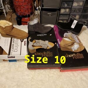 Kenneth Cole Dark Gray Suede Boots